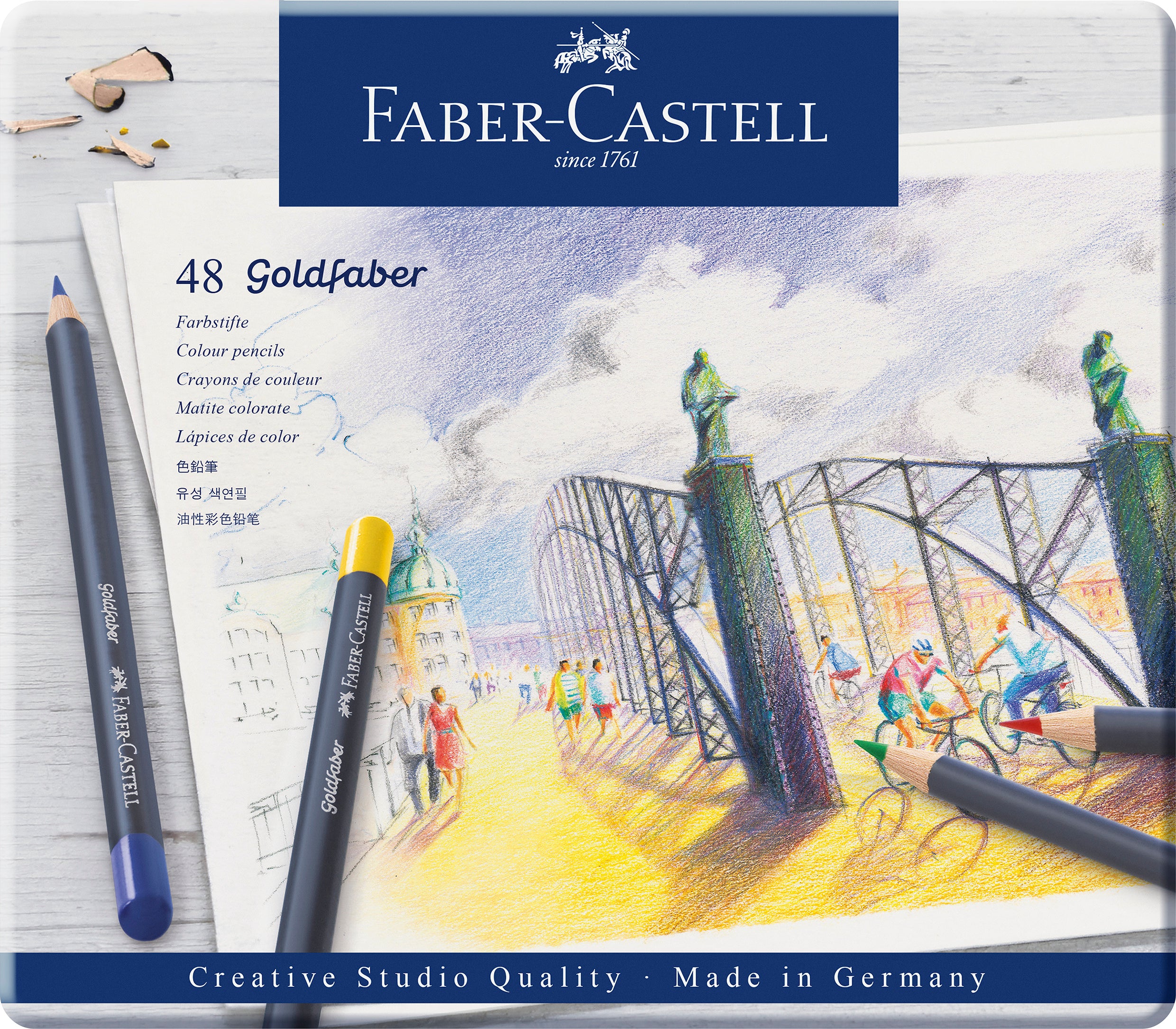 CREIOANE COLORATE 48 CULORI GOLDFABER CUTIE METAL FABER-CASTELL CREIOANE COLORATE 48 CULORI GOLDFABER CUTIE METAL FABER-CASTELL